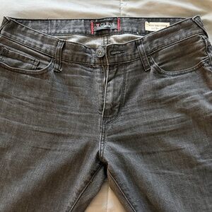 GUESS Men's Charcoal Slim Straight Jeans